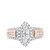 Photo of Helena 1 1/6 ct tw. Fancy Diamond Bridal Ring Set 10K Rose Gold [BT636RE-C000]