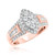 Photo of Helena 1 1/6 ct tw. Fancy Diamond Bridal Ring Set 10K Rose Gold [BT636RE-C000]