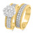 Photo of Madeline 3/4 ct tw. Fancy Diamond Bridal Ring Set 14K Yellow Gold [BR640Y-C000]