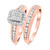 Photo of Journee 2/3 ct tw. Fancy Diamond Bridal Ring Set 14K Rose Gold [BR642R-C000]