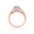 Photo of Journee 2/3 ct tw. Fancy Diamond Bridal Ring Set 14K Rose Gold [BT642RE-C000]