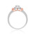 Photo of Ella 3/4 ct tw. Round Solitaire Diamond Engagement Ring 14K White Gold [BT685WE-R023]