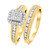 Photo of Journee 2/3 ct tw. Fancy Diamond Bridal Ring Set 10K Yellow Gold [BR642Y-C000]