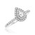 Photo of Savannah 5/8 ct tw. Pear Solitaire Diamond Bridal Ring Set 10K White Gold [BT676WE-C000]