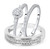 Photo of Calla 1/2 ct tw. Round Diamond Matching Trio Ring Set 10K White Gold [BT551W-C000]