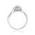 Photo of Veda 1/2 ct tw. Pear Solitaire Diamond Bridal Ring Set 10K White Gold [BT679WE-F018]