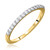 Photo of Piper 1 ct tw. Princess Diamond Matching Trio Ring Set 10K Yellow Gold [BT568YL]