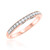Photo of Ella 7/8 ct tw. Round Solitaire Diamond Bridal Ring Set 10K Rose Gold [BT685RL]