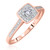 Photo of Bridgette 1/2 ct tw. Cushion Diamond Matching Trio Ring Set 14K Rose Gold [BT572RE-C000]