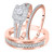 Photo of Jasmine 3/4 ct tw. Cushion Diamond Matching Trio Ring Set 10K Rose Gold [BT573R-C000]