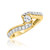 Photo of Kelsi 1/2 ct tw. Round Diamond Bridal Ring Set 10K Yellow Gold [BT692YE-C000]