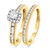 Photo of Chase 7/8 ct tw. Round Solitaire Diamond Bridal Ring Set 10K Yellow Gold [BR693Y-R029]