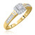 Photo of Enchanted 3/8 ct tw. Cushion Diamond Matching Trio Ring Set 10K Yellow Gold [BT579YE-C000]