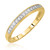 Photo of Enchanted 3/8 ct tw. Cushion Diamond Matching Trio Ring Set 14K Yellow Gold [BT579YL]