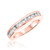 Photo of Elegance 2 ct tw. Princess Diamond Matching Trio Ring Set 14K Rose Gold [BT591RL]