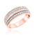 Photo of Louise 3 ct tw. Fancy Diamond Matching Trio Ring Set 10K Rose Gold [BT635RM]