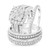 Photo of Louise 3 ct tw. Fancy Diamond Matching Trio Ring Set 14K White Gold [BT635W-C000]