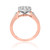 Photo of Melanie 1 3/8 ct tw. Fancy Diamond Matching Trio Ring Set 14K Rose Gold [BT639RE-C000]