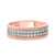 Photo of Madeline 1 1/7 ct tw. Fancy Diamond Matching Trio Ring Set 14K Rose Gold [BT640RL]