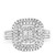 Photo of Kylee 7/8 ct tw. Princess Diamond Engagement Ring 10K White Gold [BT812WE-C000]
