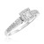 Photo of Mystic 1/4 ct tw. Princess Cluster Engagement Ring 10K White Gold [BT814WE-C000]