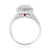 Photo of Canyon 1 ct tw. Fancy Diamond Engagement Ring 14K White Gold [BT837WE-C000]