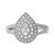 Photo of Camille 3/8 ct tw. Pear Diamond Engagement Ring 10K White Gold [BT850WE-C000]
