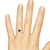 Photo of Manuka 1/4 Carat T.W. Sapphire and diamond Engagement Ring 14K White Gold [BT867WE-C000]