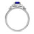 Photo of Clema 1 1/6 Carat T.W. Sapphire and diamond Engagement Ring 14K White Gold [BT868WE-C000]