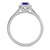 Photo of Chrisoula 1 1/5 Carat T.W. Sapphire and diamond Engagement Ring 10K White Gold [BT869WE-C000]