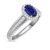 Photo of Chrisoula 1 1/5 CT. T.W. Sapphire and diamond Engagement Ring 14K White Gold [BT869WE-C000]