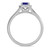 Photo of Chrisoula 1 1/5 CT. T.W. Sapphire and diamond Engagement Ring 14K White Gold [BT869WE-C000]