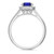 Photo of Delphine 1 1/5 CT. T.W. Sapphire and diamond Engagement Ring 10K White Gold [BT871WE-C000]