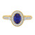 Photo of Magnol 1 1/6 Carat T.W. Sapphire and diamond Engagement Ring 10K Yellow Gold [BT872YE-C000]