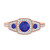 Photo of Diantha 7/8 CT. T.W. Sapphire and diamond Engagement Ring 10K Rose Gold [BT873RE-C000]