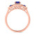 Photo of Diantha 7/8 CT. T.W. Sapphire and diamond Engagement Ring 14K Rose Gold [BT873RE-C000]