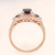 Photo of Diantha 7/8 CT. T.W. Sapphire and diamond Engagement Ring 14K Rose Gold [BT873RE-C000]