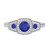 Photo of Diantha 7/8 CT. T.W. Sapphire and diamond Engagement Ring 14K White Gold [BT873WE-C000]