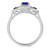 Photo of Diantha 7/8 CT. T.W. Sapphire and diamond Engagement Ring 14K White Gold [BT873WE-C000]