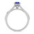 Photo of Irit 3/4 CT. T.W. Sapphire and diamond Engagement Ring 14K White Gold [BT874WE-C000]