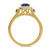 Photo of Mawar 7/8 CT. T.W. Sapphire and diamond Engagement Ring 10K Yellow Gold [BT878YE-C000]