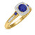 Photo of Mawar 7/8 Carat T.W. Sapphire and diamond Engagement Ring 14K Yellow Gold [BT878YE-C000]