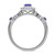 Photo of Garland 7/8 CT. T.W. Sapphire and diamond Engagement Ring 10K White Gold [BT879WE-C000]