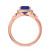 Photo of Erica 1 3/4 CT. T.W. Sapphire and diamond Engagement Ring 14K Rose Gold [BT893RE-C000]