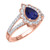 Photo of Canna 1 2/3 Carat T.W. Sapphire and diamond Engagement Ring 14K Rose Gold [BT895RE-C000]