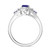 Photo of Kantuta 1 3/8 Carat T.W. Sapphire and diamond Engagement Ring 10K White Gold [BT896WE-C000]