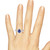 Photo of Liana 1 1/2 CT. T.W. Sapphire and diamond Engagement Ring 14K White Gold [BT898WE-C000]