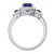 Photo of Kalina 1 1/2 CT. T.W. Sapphire and diamond Engagement Ring 10K White Gold [BT899WE-C000]