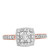 Photo of Classic Carole 5/8 ct tw. Princess Diamond Bridal Ring Set 10K Rose Gold [BT803RE-C000]