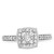 Photo of Classic Carole 5/8 ct tw. Princess Diamond Bridal Ring Set 14K White Gold [BT803WE-C000]